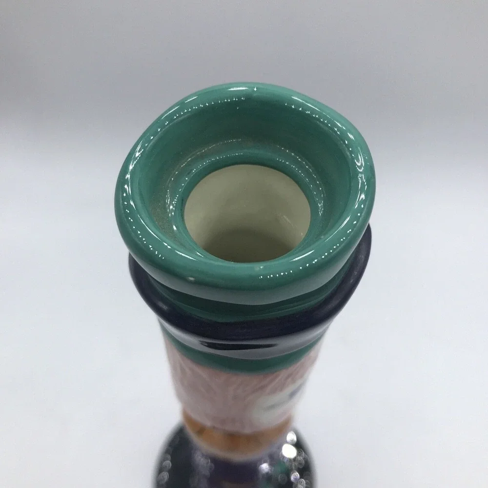 Susan Paley Ganz Candlestick Vase Gina‎ Green Boots Bella Casa Ceramic Lady